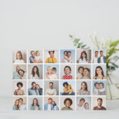 Papier 24 Photo Collage de couleur modifiable Carte/Circu (Debout devant)