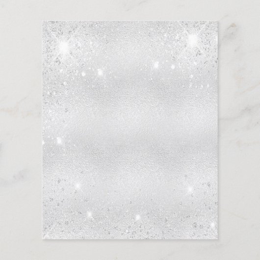 Papier 25e anniversaire argent parties scintillant budget (Dos)