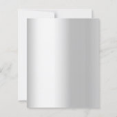 Papier 25e anniversaire du mariage invitation photo argen (Dos)