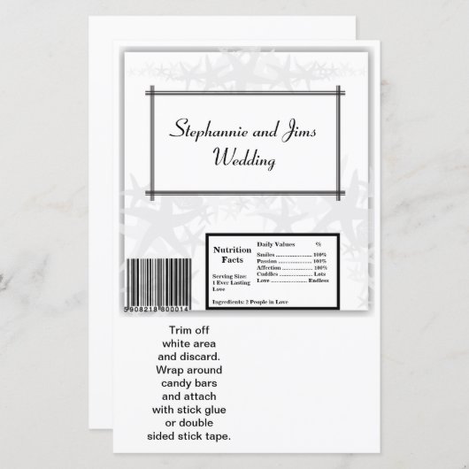 Papier 2 Hershey's Grand Bar Wrapper Summer Love & Shells (Devant / Derrière)