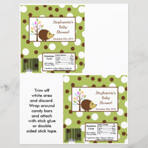 Papier 2 Hershey's Large Bar Wrapper Forest Friends