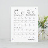 Papier 2 Learn To Spell Letter C Teacher Home Schooling (Debout devant)
