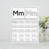 Papier 2 Learn To Spell Letter M Teacher Home Schooling (Debout devant)