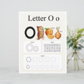 Papier 2 Learn To Spell Letter O Teacher Home Schooling (Debout devant)