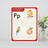 Papier 2 Learn To Spell Letter P Teacher Home Schooling (Debout devant)