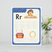 Papier 2 Learn To Spell Letter R Teacher Home Schooling (Debout devant)