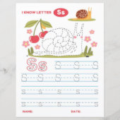 Papier 2 Learn To Spell Letter S Teacher Home Schooling (Devant)