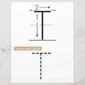 Papier 2 Learn To Spell Letter T Teacher Home Schooling (Devant)