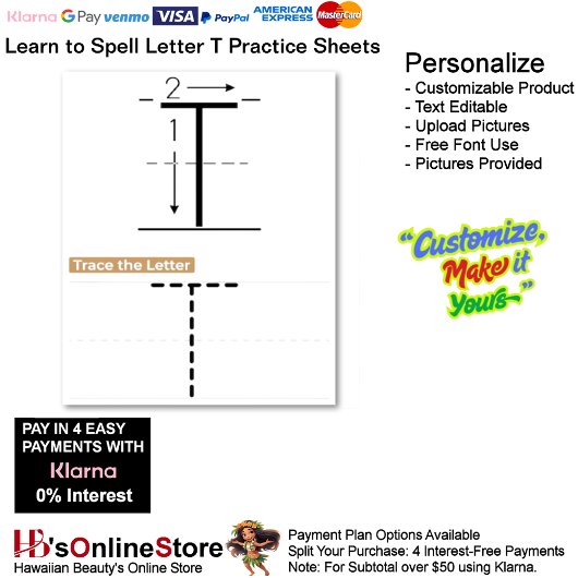 Papier 2 Learn To Spell Letter T Teacher Home Schooling
