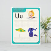 Papier 2 Learn To Spell Letter U Teacher Home Schooling (Debout devant)