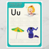 Papier 2 Learn To Spell Letter U Teacher Home Schooling (Devant)
