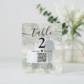 Papier 2 Photo Mariage Site Web QR Code Lumière Numéro de (Debout devant)