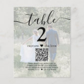 Papier 2 Photo Mariage Site Web QR Code Lumière Numéro de (Devant)