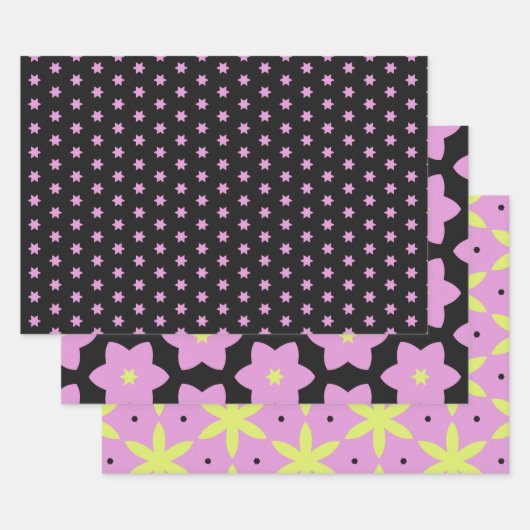 Papier 2 rose jaune (Lot)