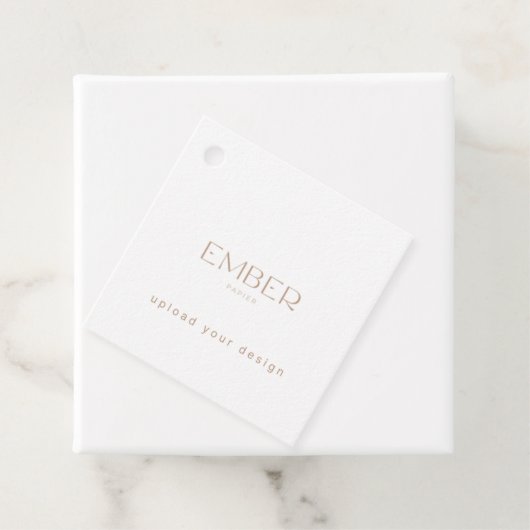 Papier 2x2 CadeauLabel - Upload uw ontwerp Bedankjes Labels (In situ)