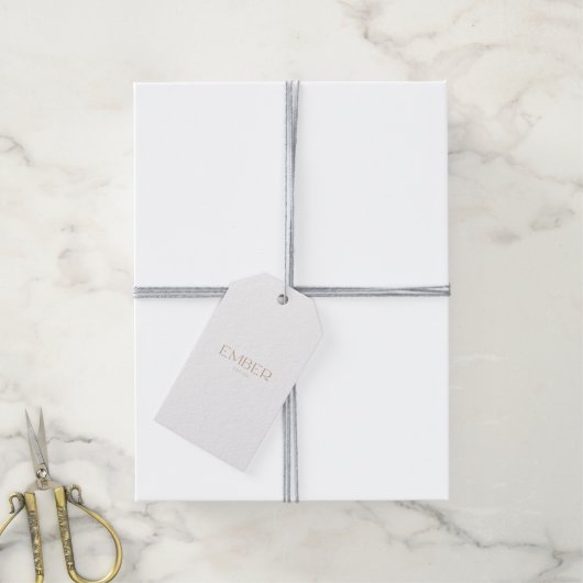 Papier 2x3.5 CadeauLabel - Upload uw ontwerp (Met Touw)