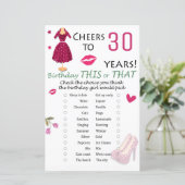 Papier 30e anniversaire de ce jeu ou de ce jeu (Debout devant)