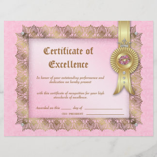 Papier 311 Diplôme d'excellence en maquillage