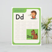 Papier 3 Apprendre à épeler la lettre D Professeur École (Debout devant)