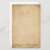 Papier 3 de papeterie souillé par cru (Devant / Derrière)