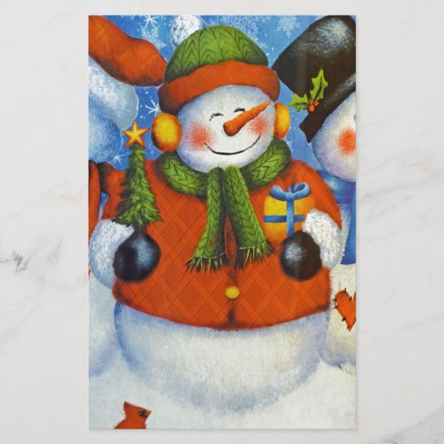 Papier 3 Joyeux neigeurs (Devant)