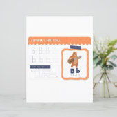 Papier 3 Learn To Spell Letter B Teacher Home Schooling (Debout devant)