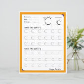 Papier 3 Learn To Spell Letter C Teacher Home Schooling (Debout devant)
