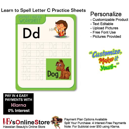 Papier 3 Learn To Spell Letter D Teacher Home Schooling