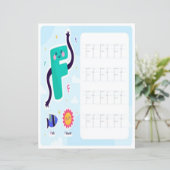 Papier 3 Learn To Spell Letter F Teacher Home Schooling (Debout devant)