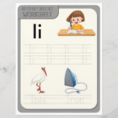 Papier 3 Learn To Spell Letter I Teacher Home Schooling (Devant)