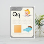 Papier 3 Learn To Spell Letter Q Teacher Home Schooling (Debout devant)