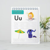 Papier 3 Learn To Spell Letter U Teacher Home Schooling (Debout devant)