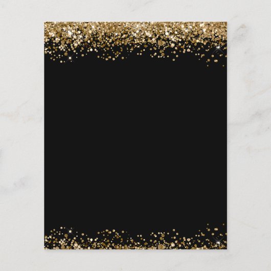 Papier 40e anniversaire Enregistrer la date Invitation bu (Dos)