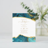 Papier 40e anniversaire Invitations Glamor Girly FUN mode (Debout devant)