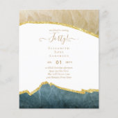 Papier 40e anniversaire Invitations Glamor Girly FUN mode (Devant)