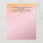 Papier 40e anniversaire Invitations Glamor Girly FUN mode (Dos)