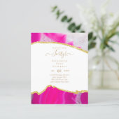 Papier 40e anniversaire Invitations Glamor Girly FUN mode (Debout devant)