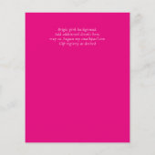 Papier 40e anniversaire Invitations Glamor Girly FUN mode (Dos)