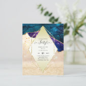 Papier 40e anniversaire Invitations Glamor Girly FUN mode (Debout devant)