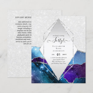 Papier 40e anniversaire Invitations Glamor Girly FUN mode