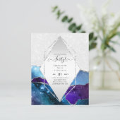 Papier 40e anniversaire Invitations Glamor Girly FUN mode (Debout devant)