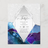 Papier 40e anniversaire Invitations Glamor Girly FUN mode (Devant)