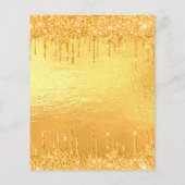 Papier 40e anniversaire parties scintillant d'or gouttes (Dos)