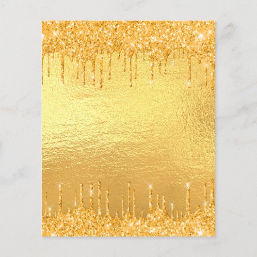 Papier 40e anniversaire parties scintillant d'or gouttes (Dos)