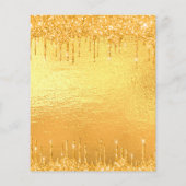 Papier 40e anniversaire parties scintillant or gouttes in (Dos)