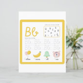 Papier 4 Learn To Spell Letter B Teacher Home Schooling (Debout devant)