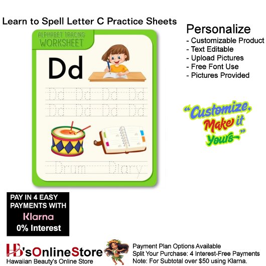 Papier 4 Learn To Spell Letter D Teacher Home Schooling