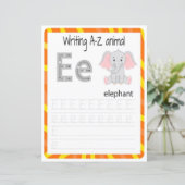 Papier 4 Learn To Spell Letter E Teacher Home Schooling (Debout devant)