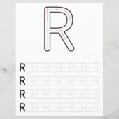 Papier 4 Learn To Spell Letter R Teacher Home Schooling (Devant)
