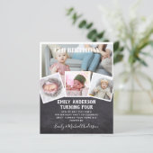 Papier 4E anniversaire Photo Collage Invitation Garçon fi (Debout devant)